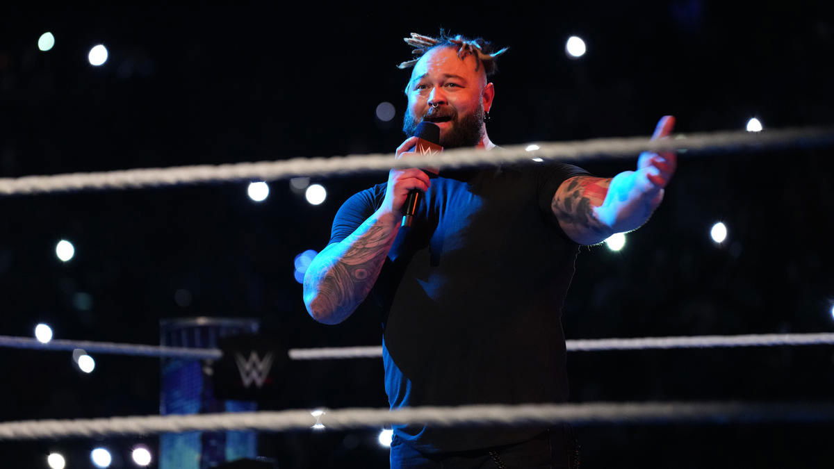 Bray Wyatt in the ring for his SmackDown return