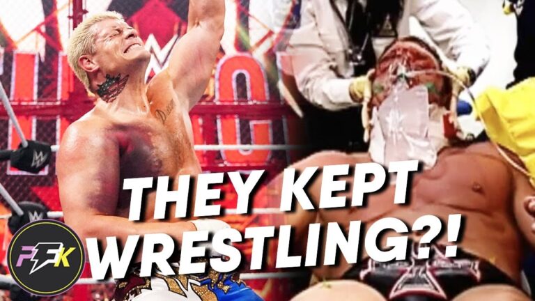 10 Wrestlers Who Worked Through Serious Injuries | partsFUNknown feat. Pete Quinnell