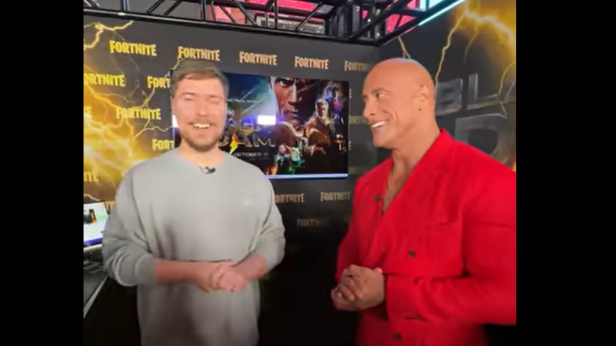 The Rock Teams Up With Mr. Beast On Big Donation