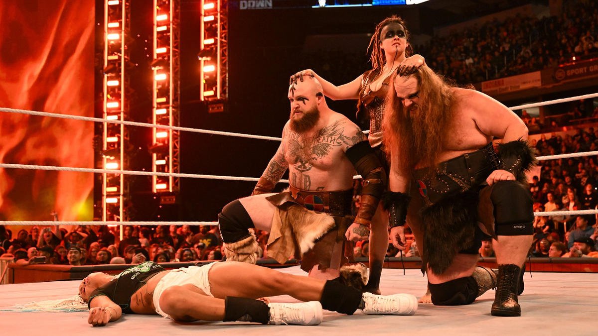 The Viking Raiders made their return alongside Sarah Logan on last night's SmackDown.