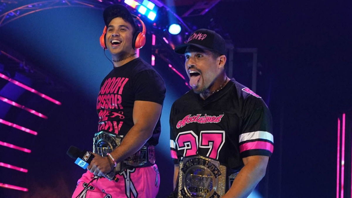 AEW Micro Brawlers The Acclaimed Max Caster & Anthony Bowens Tag Team  Edition