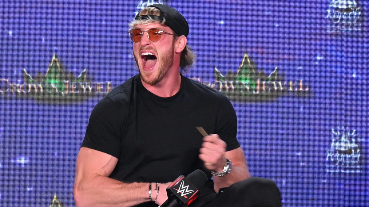 Logan Paul Shows Off WWE Crown Jewel Gear (PHOTO)