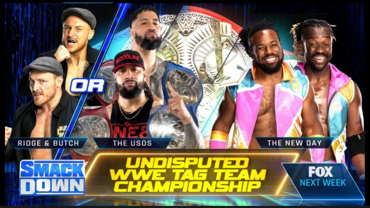 WWE Undisputed Tag Team Championship Match Set For Next Week SmackDown
