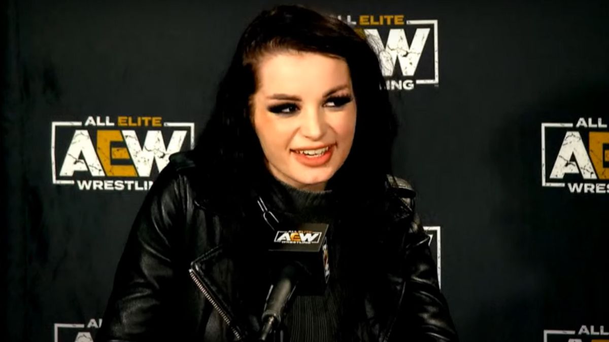 Saraya ‘Breaks Character’ At AEW Full Gear Media Scrum