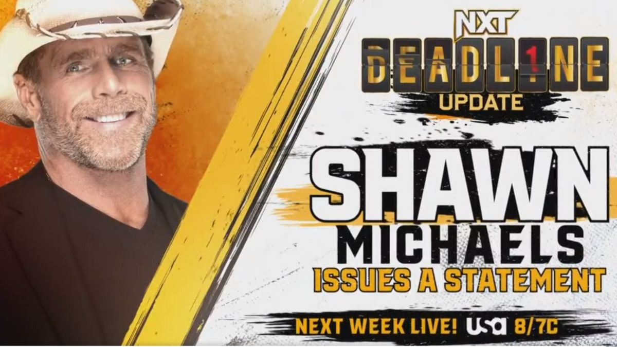 NXT Deadline Shawn Michaels announcement graphic