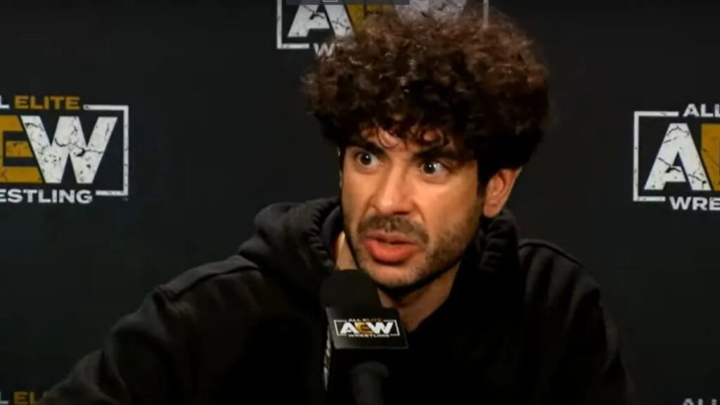 AEW CEO Tony Khan looking bemused