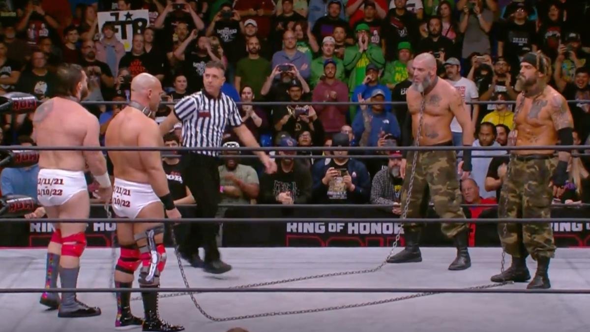 FTR & The Briscoes Go To War In Double Dog Collar Bout At ROH Final Battle