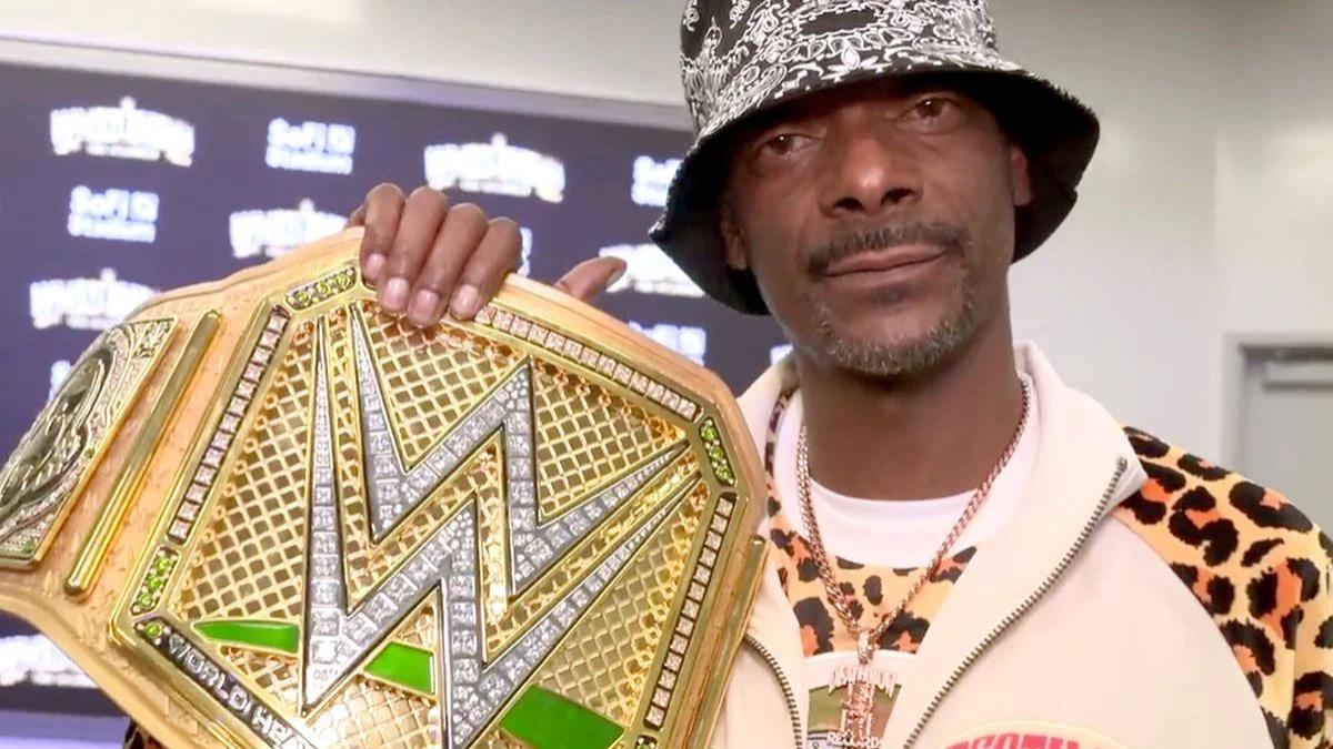 Snoop Dogg's WWE Golden Title Seen At WrestleMania WrestleTalk