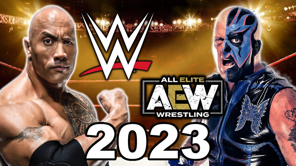 The Rock Dustin Rhodes WWE AEW 2023 