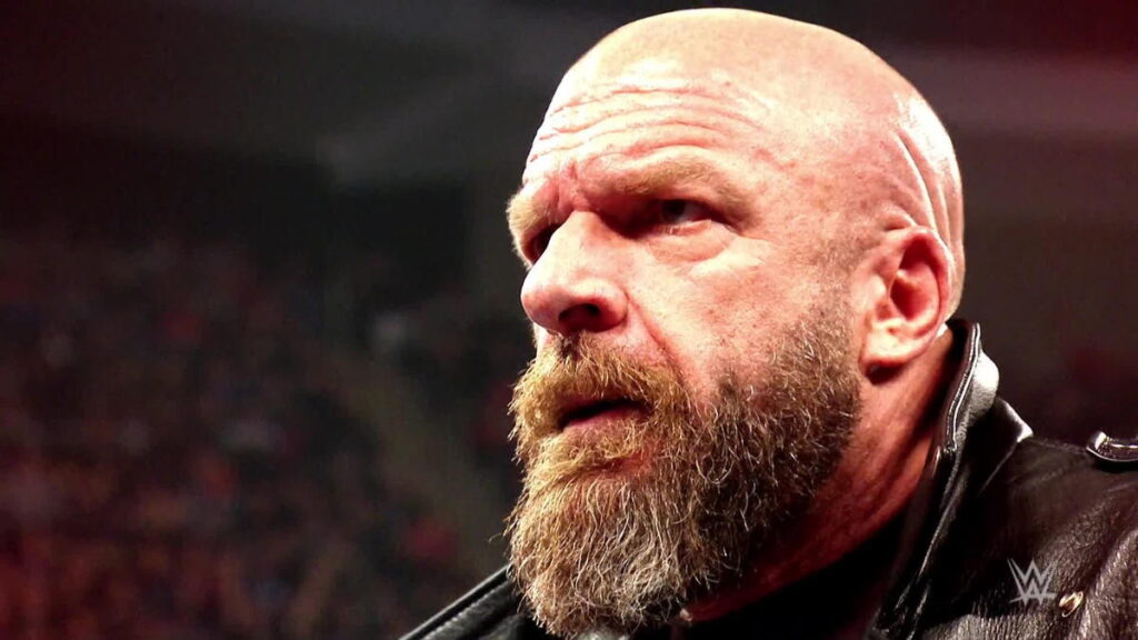 WWE CCO Triple H looking concerned