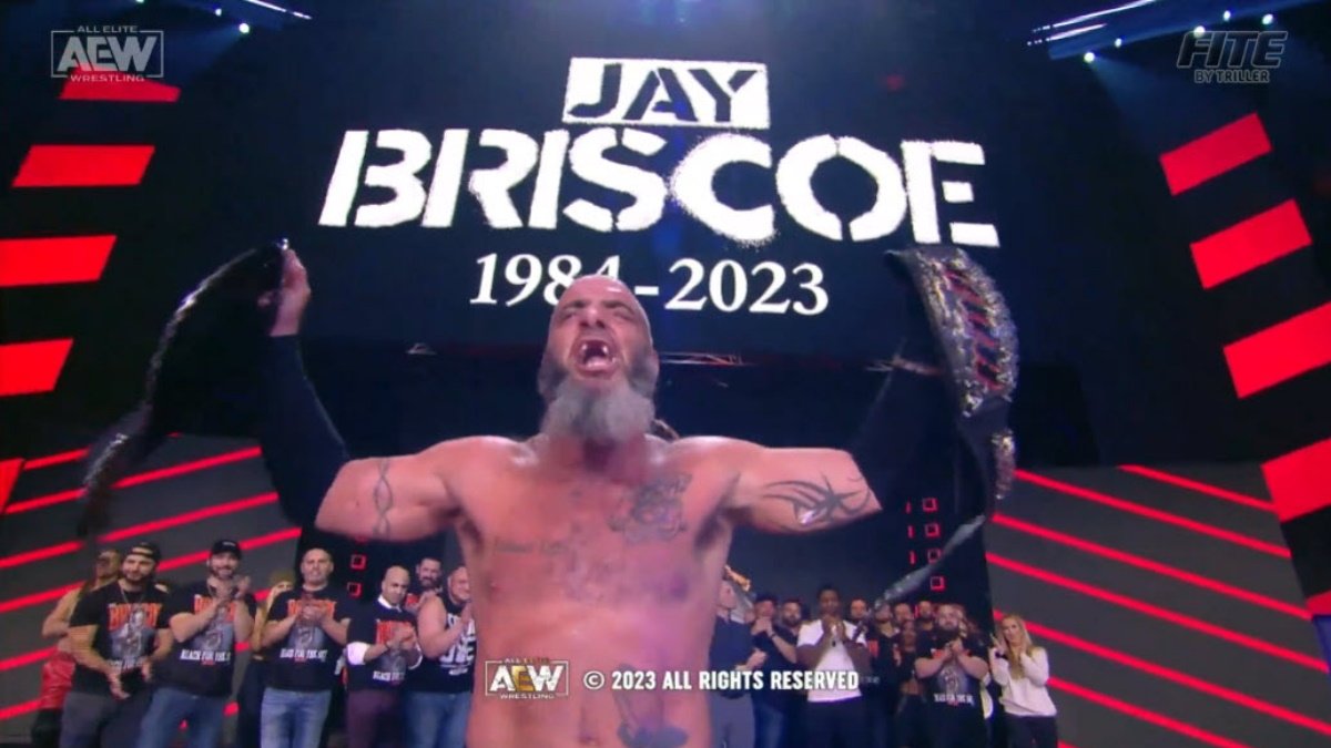 AEW Roster Honors Jay Briscoe After Mark's Debut