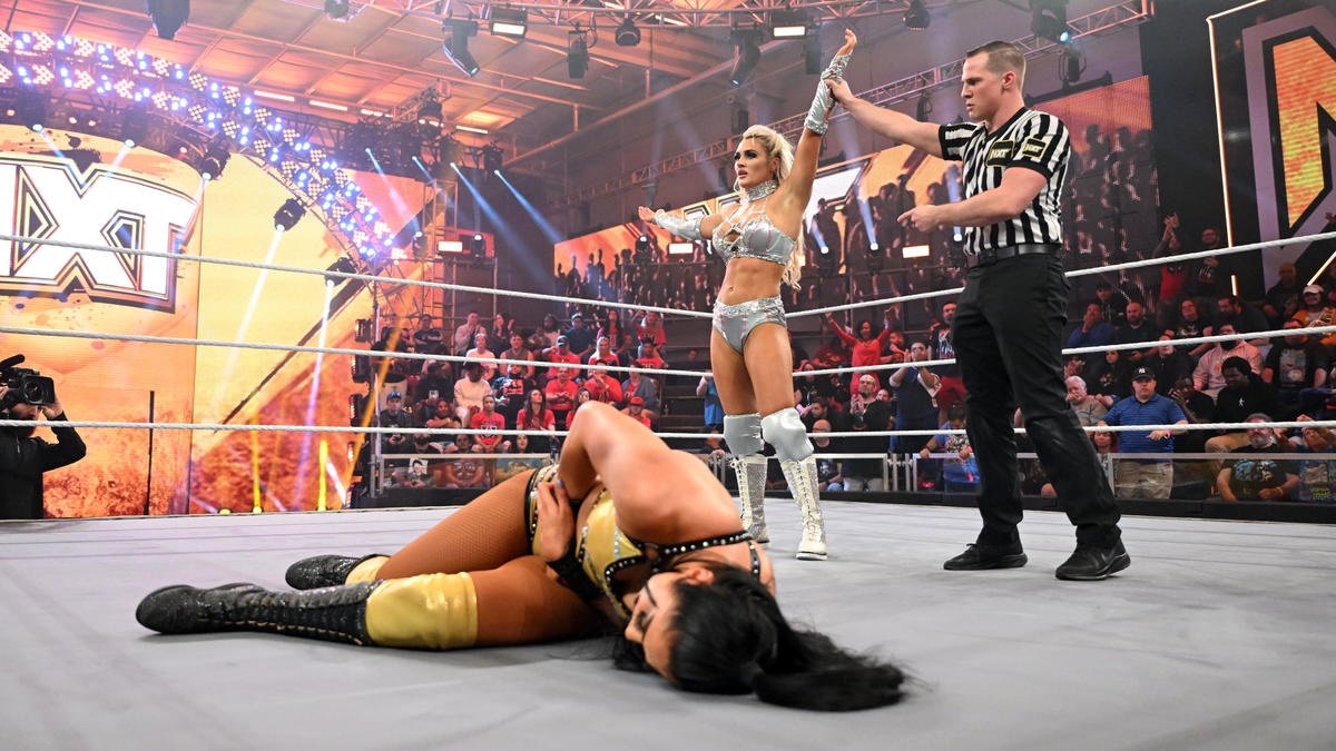 Tiffany Stratton defeated Indi Hartwell on the January 24, 2023 episode of NXT in her first TV match since August 2022