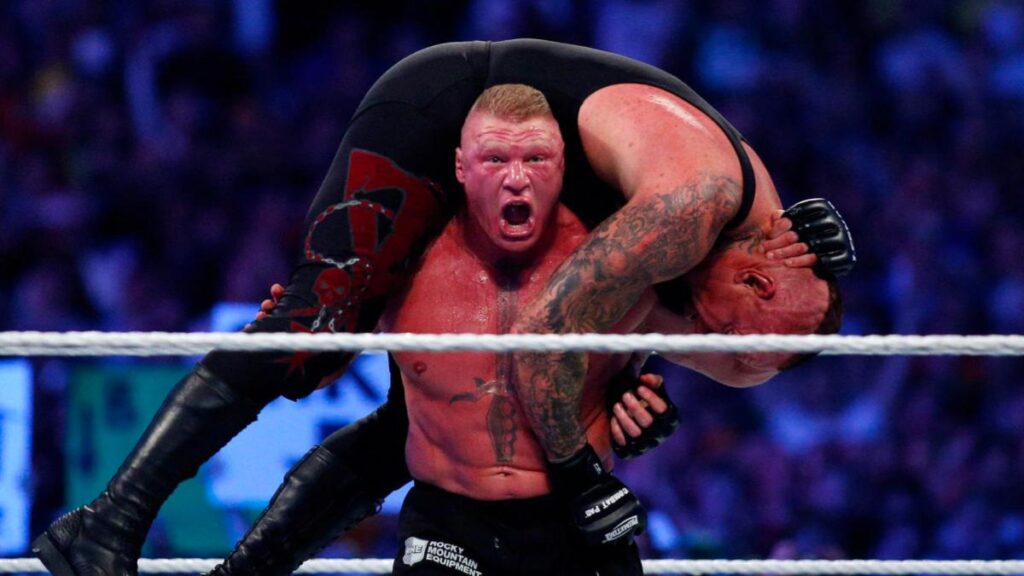 Brock Lesnar and The Undertaker at WWE WrestleMania 30