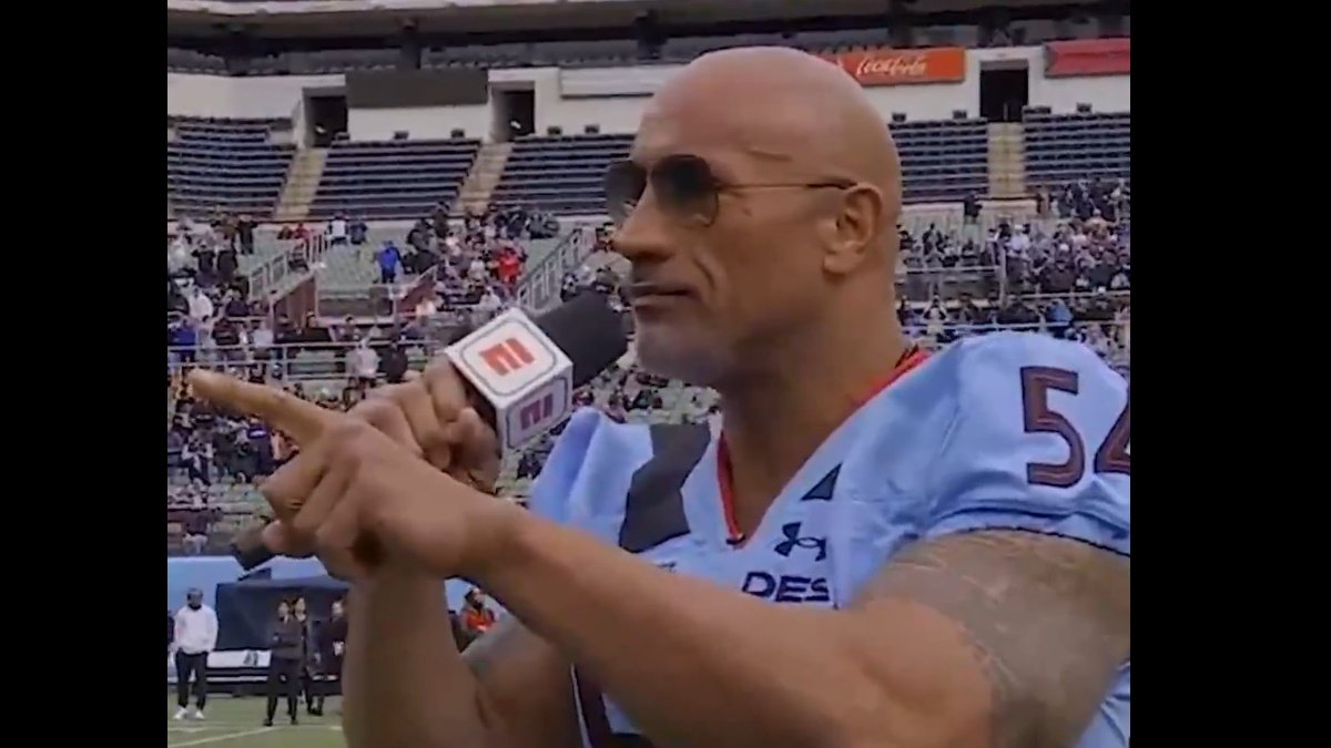 Watch The Rock Cut A Promo To Kick Off The New XFL