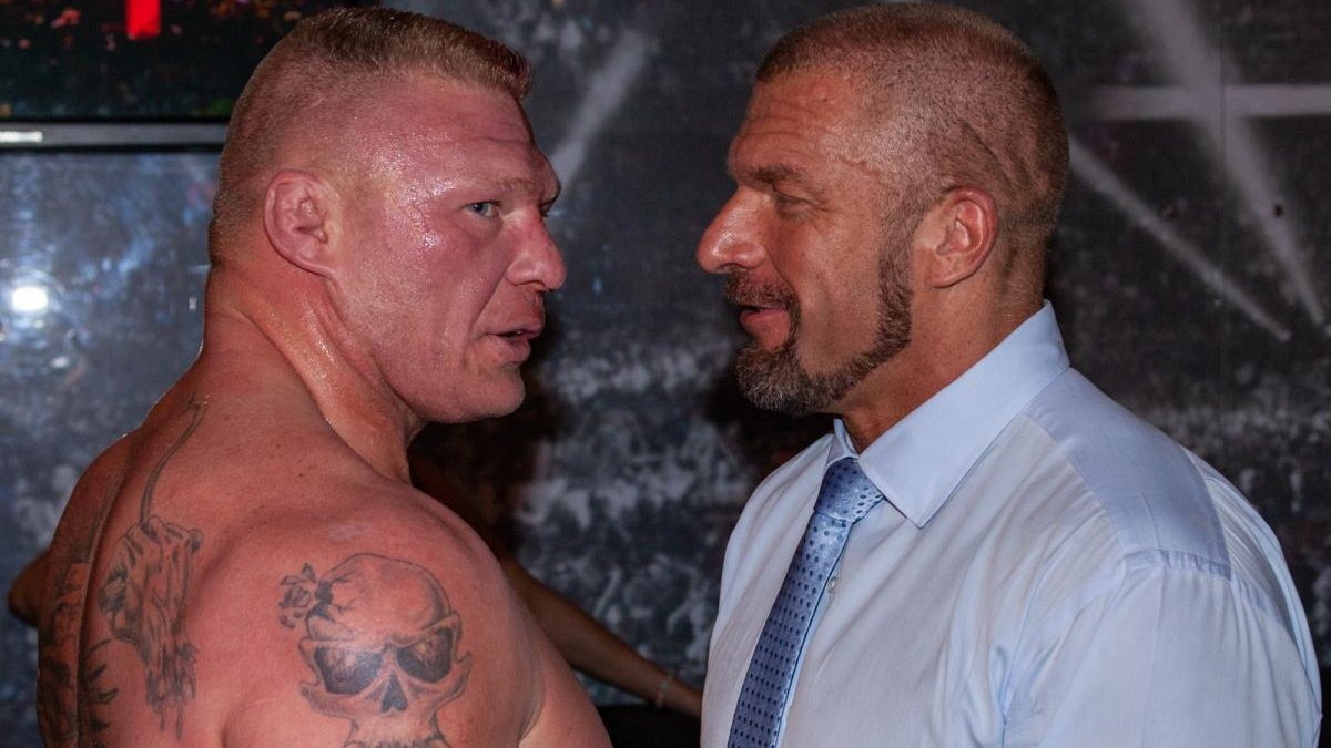 Triple H Reaction To Brock Lesnar Backstage Heat, Surprise AEW Title Change