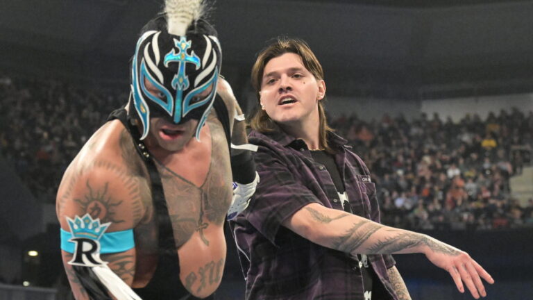 Rey Mysterio and Dominik Mysterio in WWE