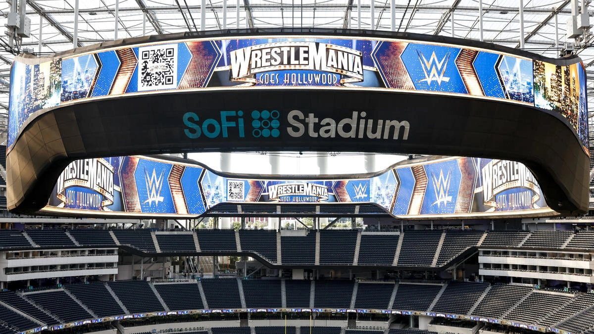 Video: WrestleMania 39 Stage Being Constructed At SoFi Stadium
