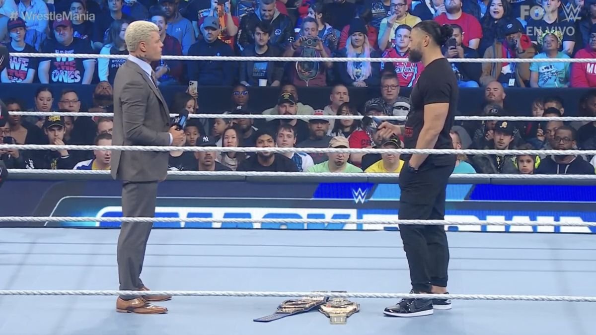 Roman Reigns & Cody Rhodes Come Face To Face On SmackDown