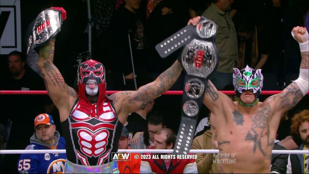 Lucha Bros Retain The ROH Tag Team Titles In The AEW Dynamite Main