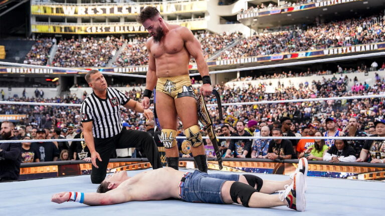 Austin Theory defeated John Cena at WWE WrestleMania 39