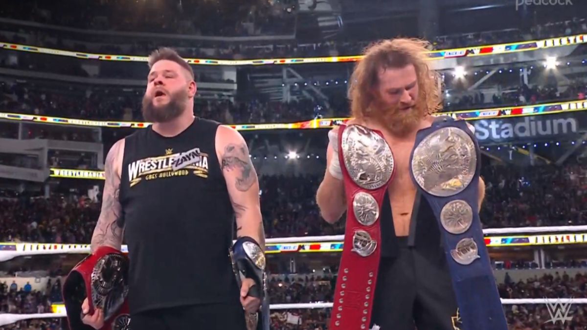 WrestleMania 39: Sami Zayn and Kevin Owens win undisputed tag team title