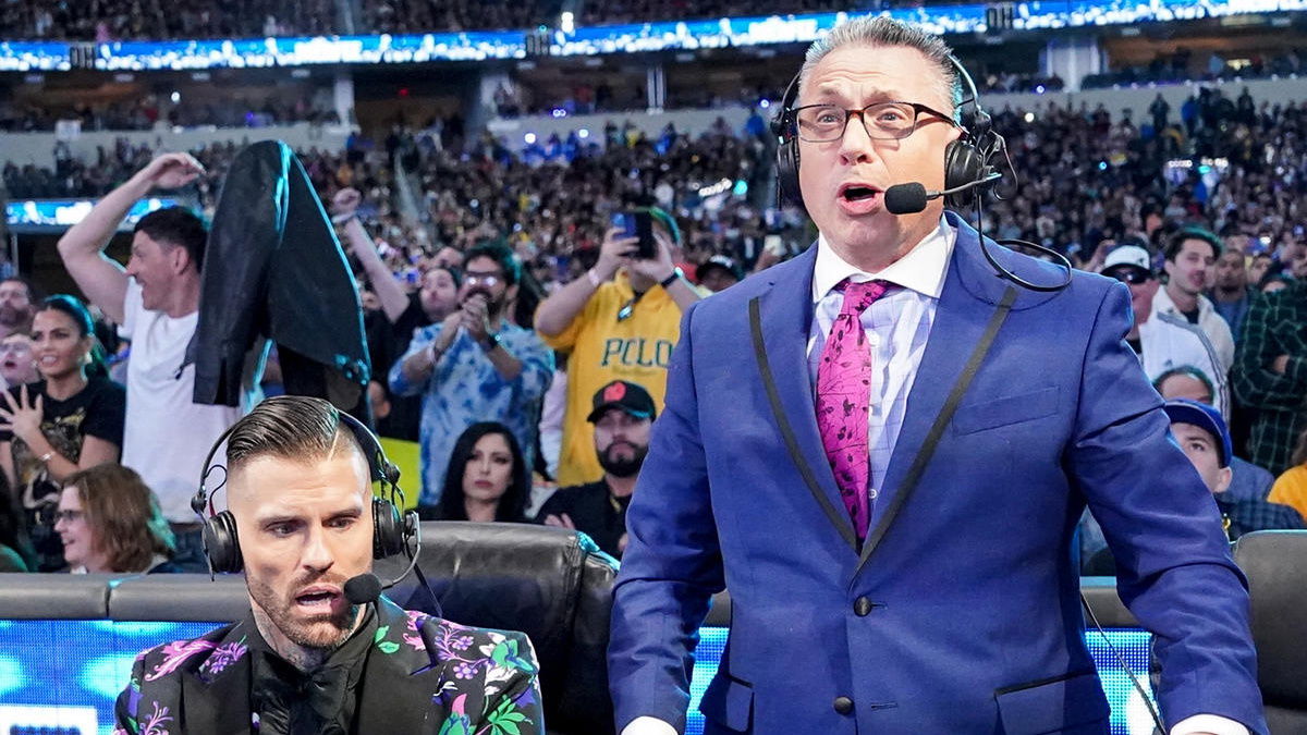 VIDEO: Incredible Footage Of Michael Cole Announcing WrestleMania 39 Main Event