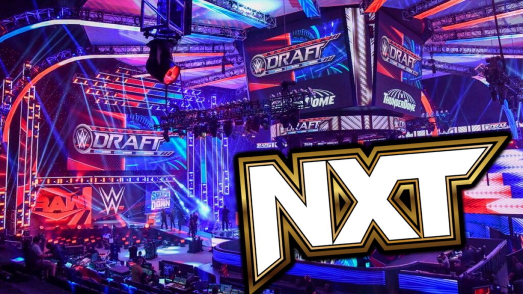 NXT logo on a WWE Draft background