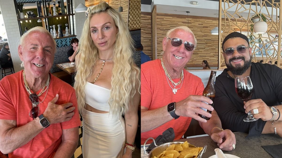 Ric Flair Celebrates Father’s Day With Charlotte Flair & Andrade El Idolo