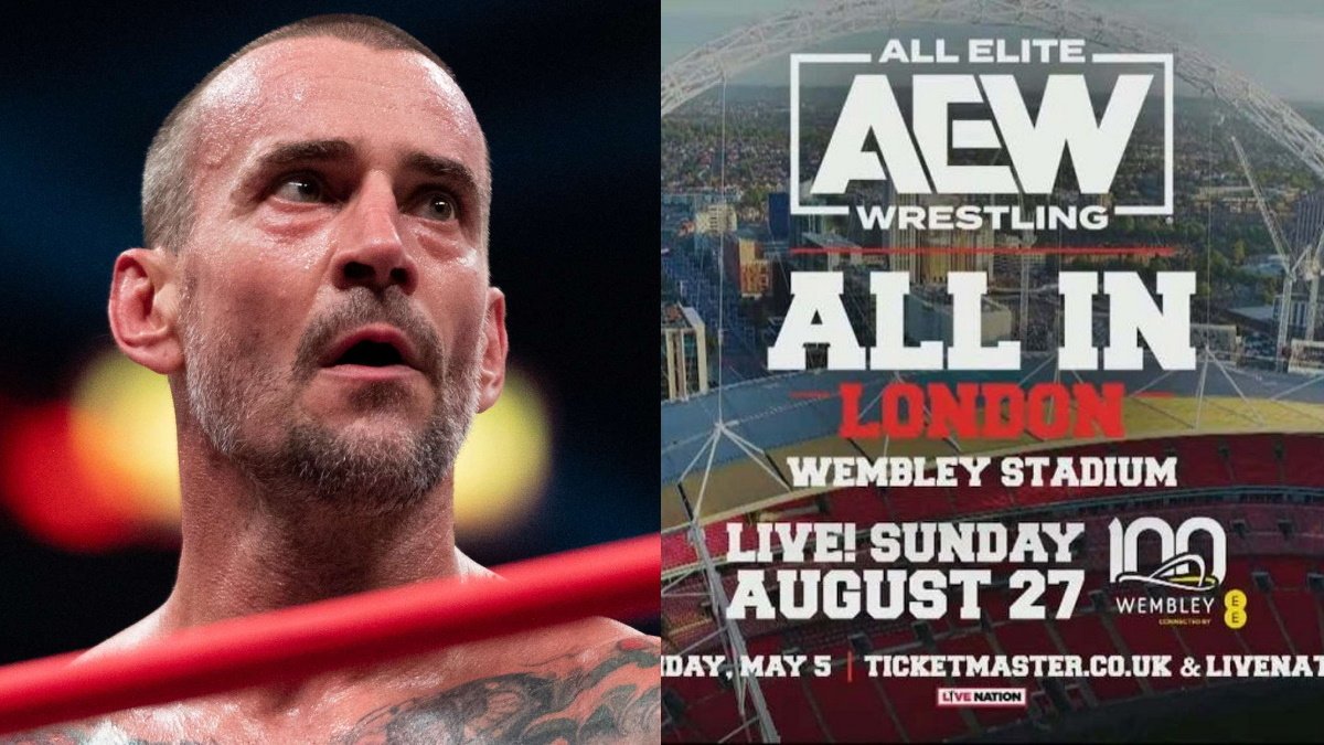 CM Punk Match Made Official For AEW All In London Wembley Stadium