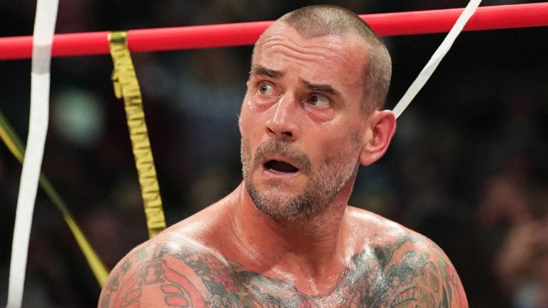 WWE star CM Punk during his time in AEW