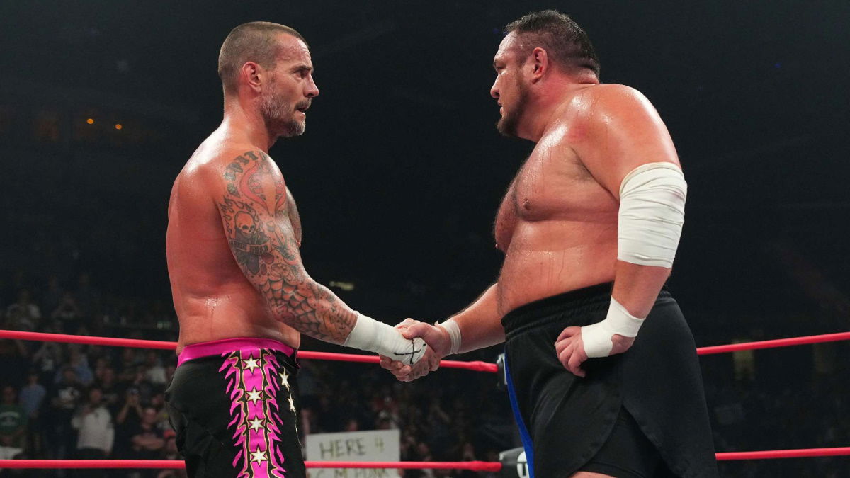 CM Punk Vs. Samoa Joe AEW Collision Viewership & Demo Rating Rise