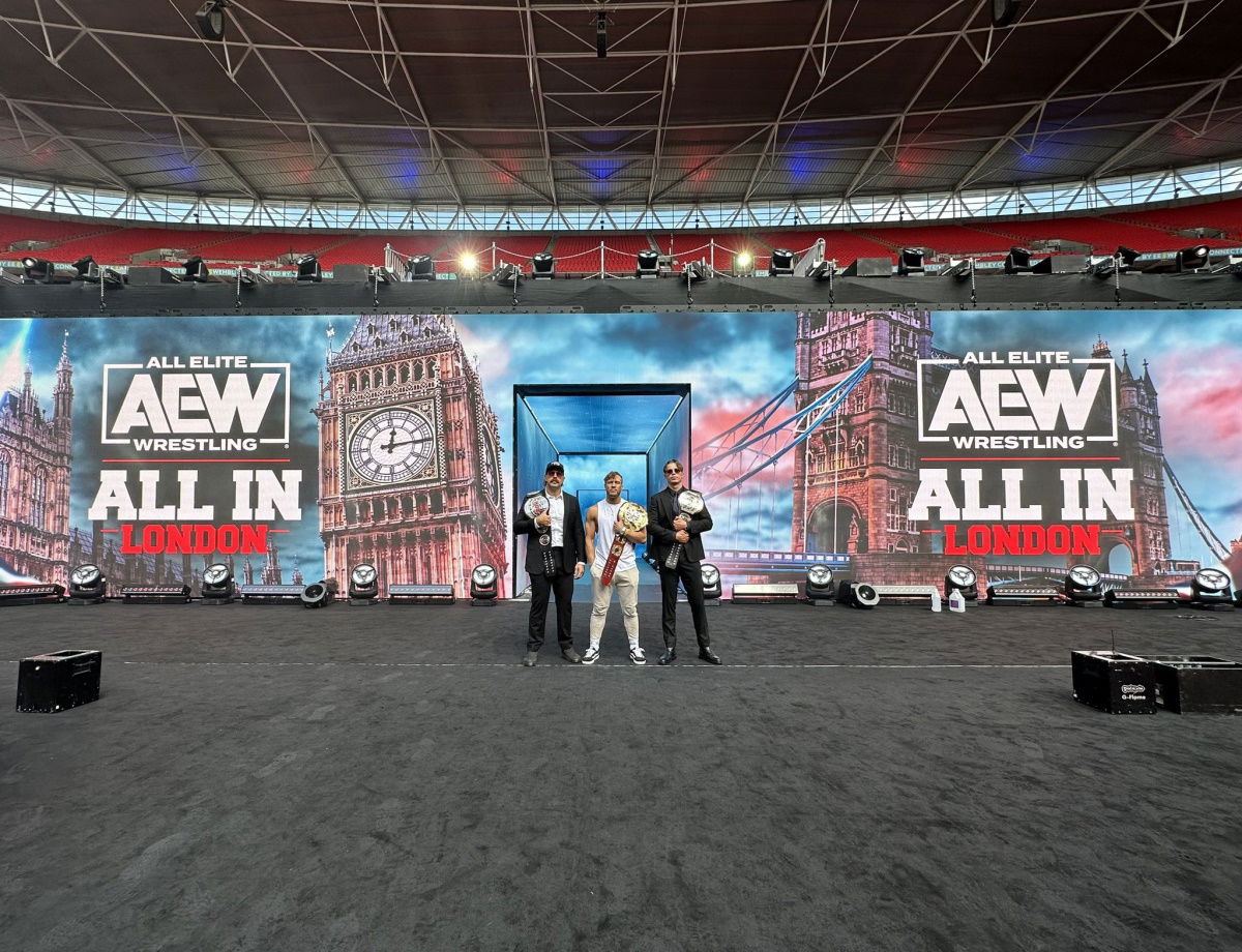 Photo First Look At Stage Set For Aew All In London Wembley Stadium