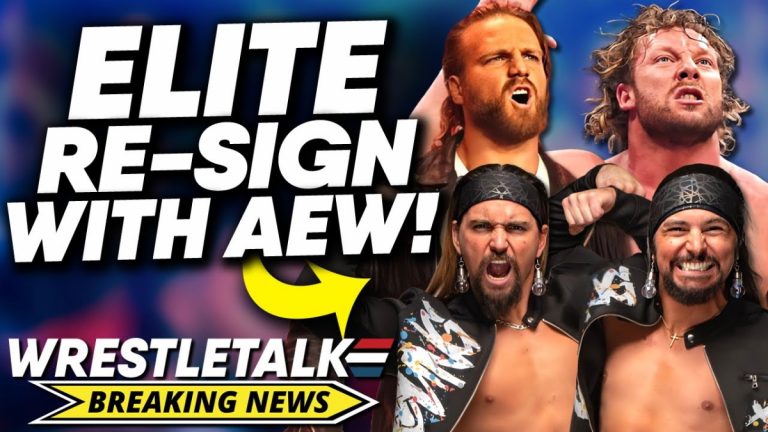 The Elite RE-SIGN With AEW! Kenny Omega, Young Bucks, Hangman Adam Page! | WrestleTalk