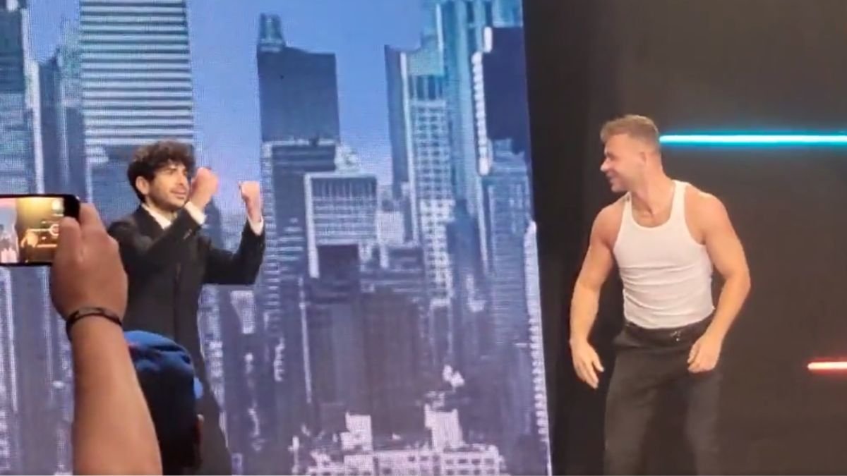 VIDEO: Tony Khan Does Daniel Garcia Dance For AEW Grand Slam Crowd