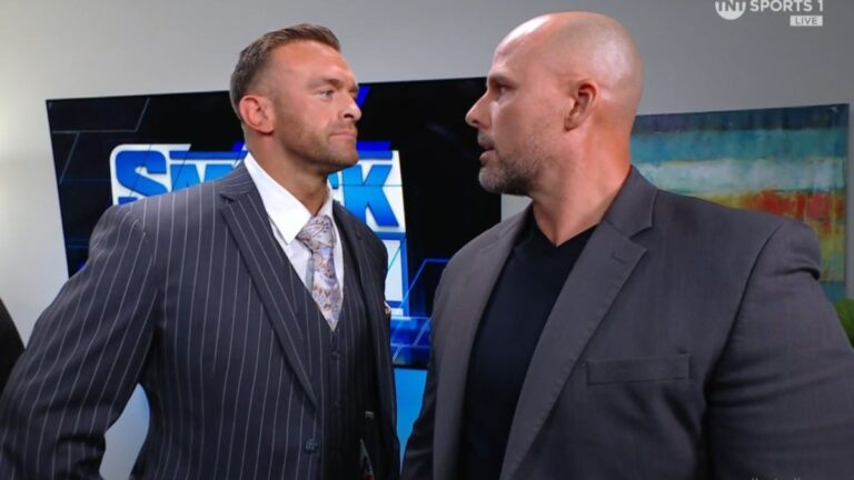 Nick Aldis and Adam Pearce on WWE SmackDown