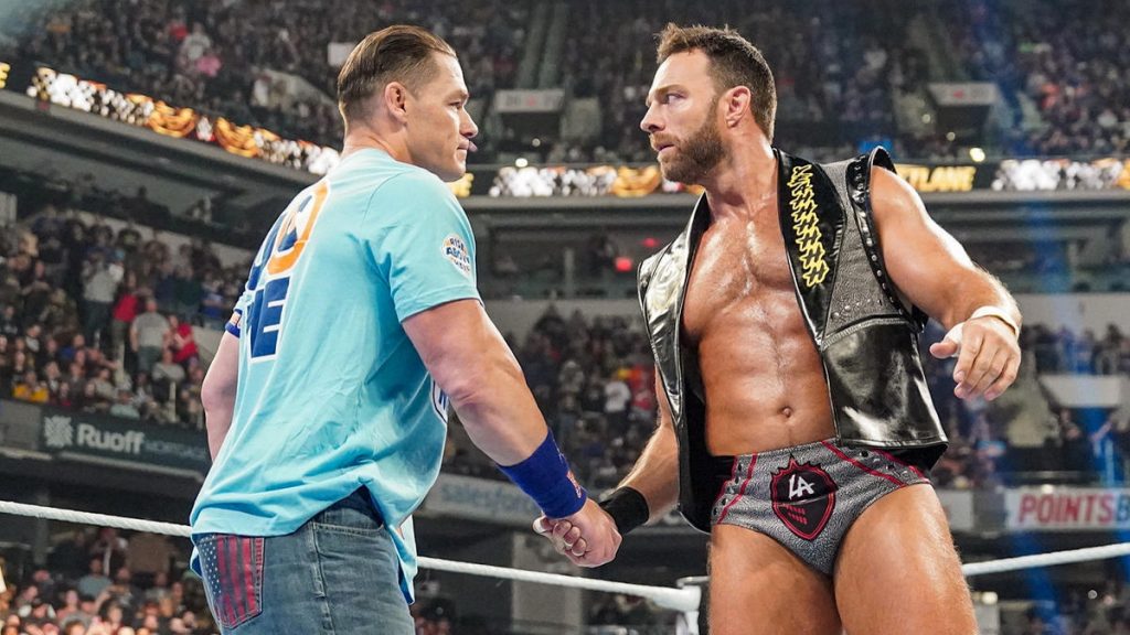 WWE stars John Cena and LA Knight