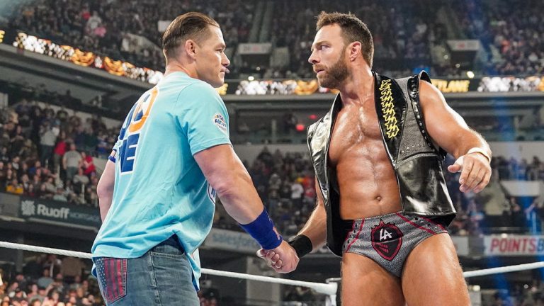 WWE stars John Cena and LA Knight