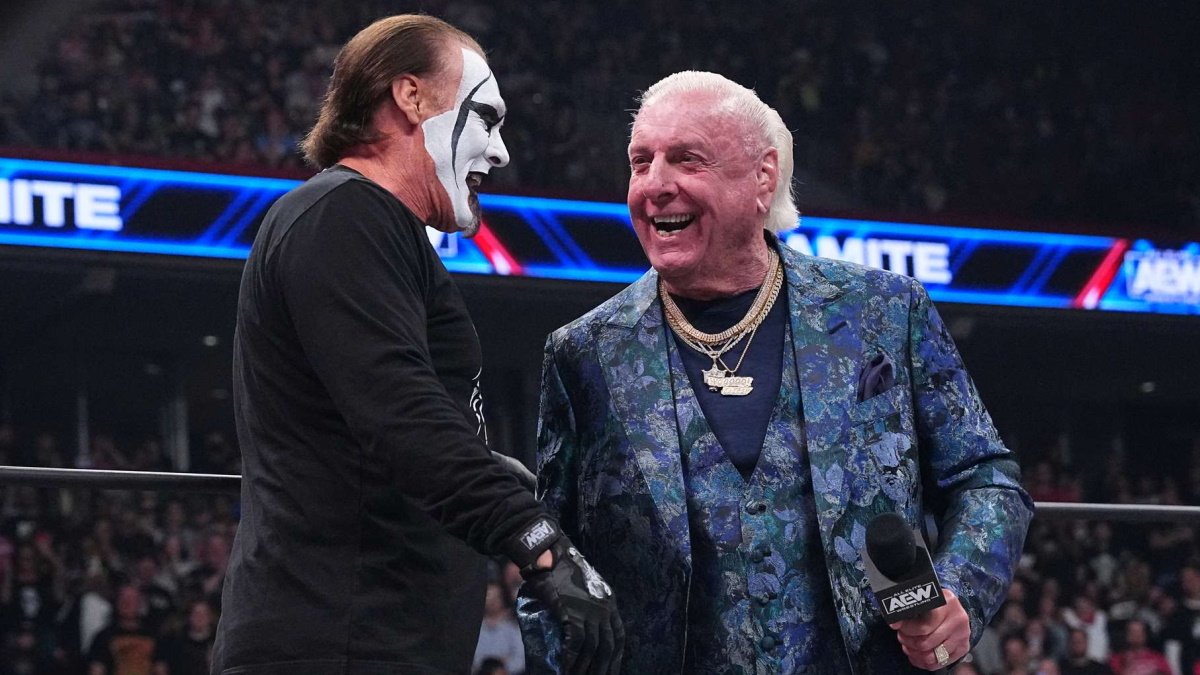 Sting Reacts To Ric Flair’s Surprise AEW Dynamite Debut