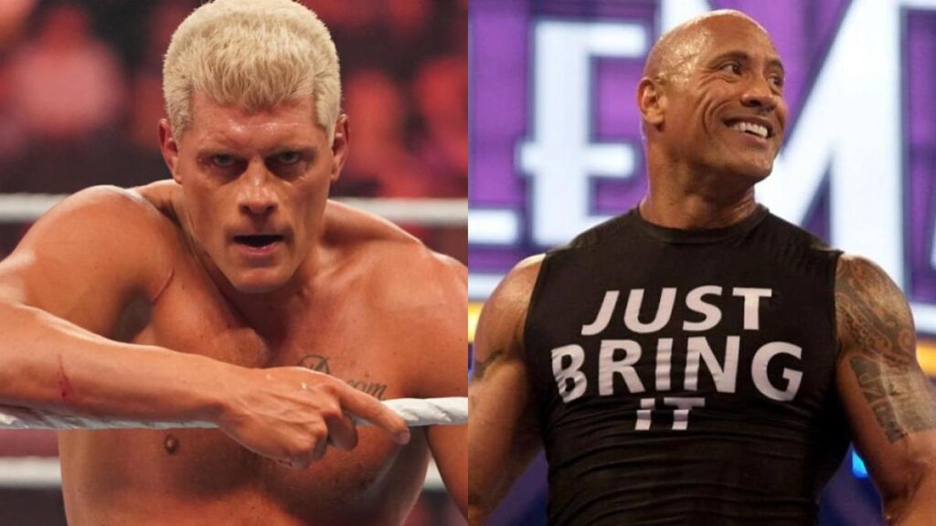 WWE stars Cody Rhodes and 'The Rock' Dwayne Johnson