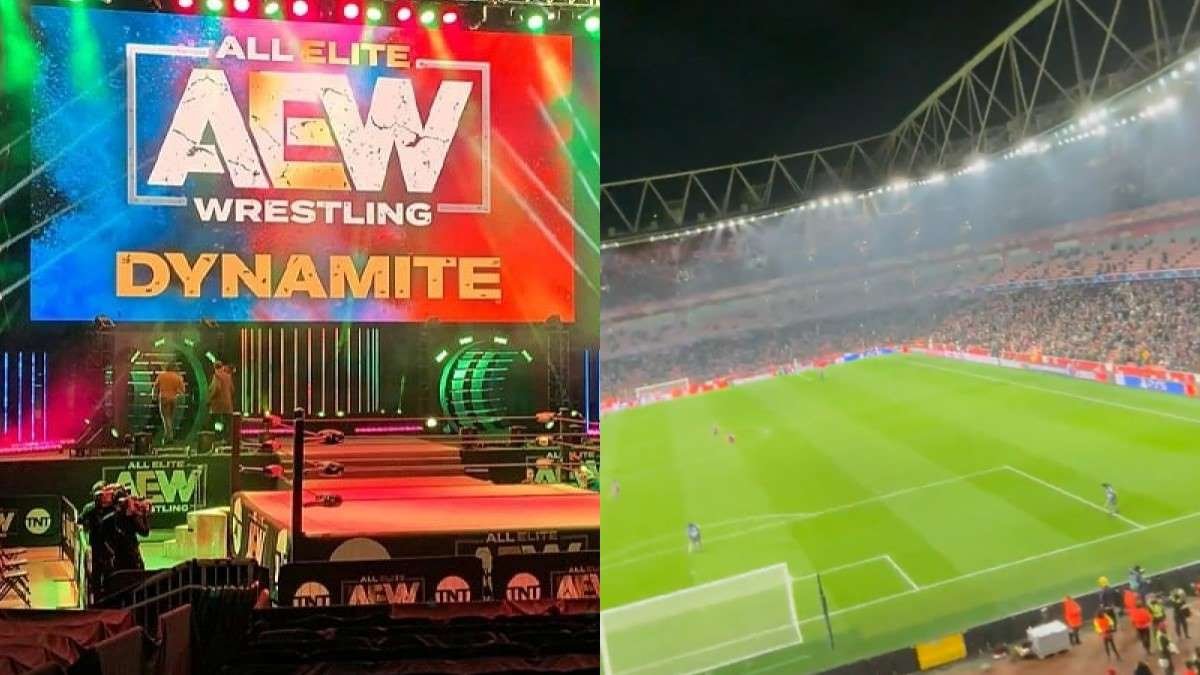 AEW Star Reacts To Entrance Music Played During English Football Match