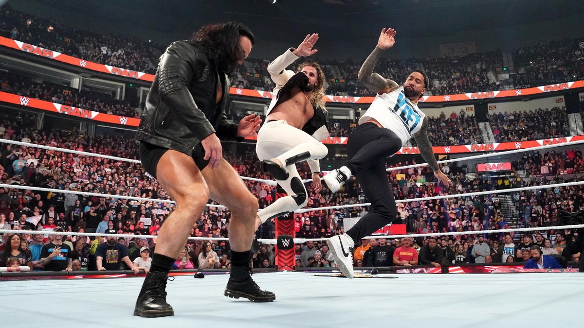 Drew McIntyre Reacts To Jey Uso Challenging Seth Rollins For WWE World Heavyweight Title