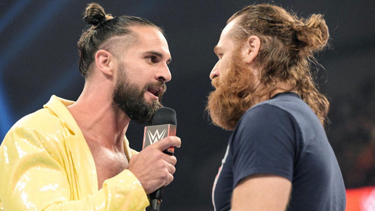 WWE stars Seth Rollins and Sami Zayn