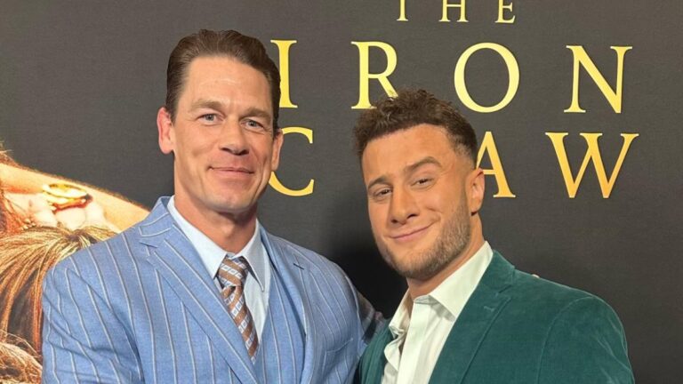 John Cena and MJF at the Iron Claw premier (Credit: X/@The_MJF)