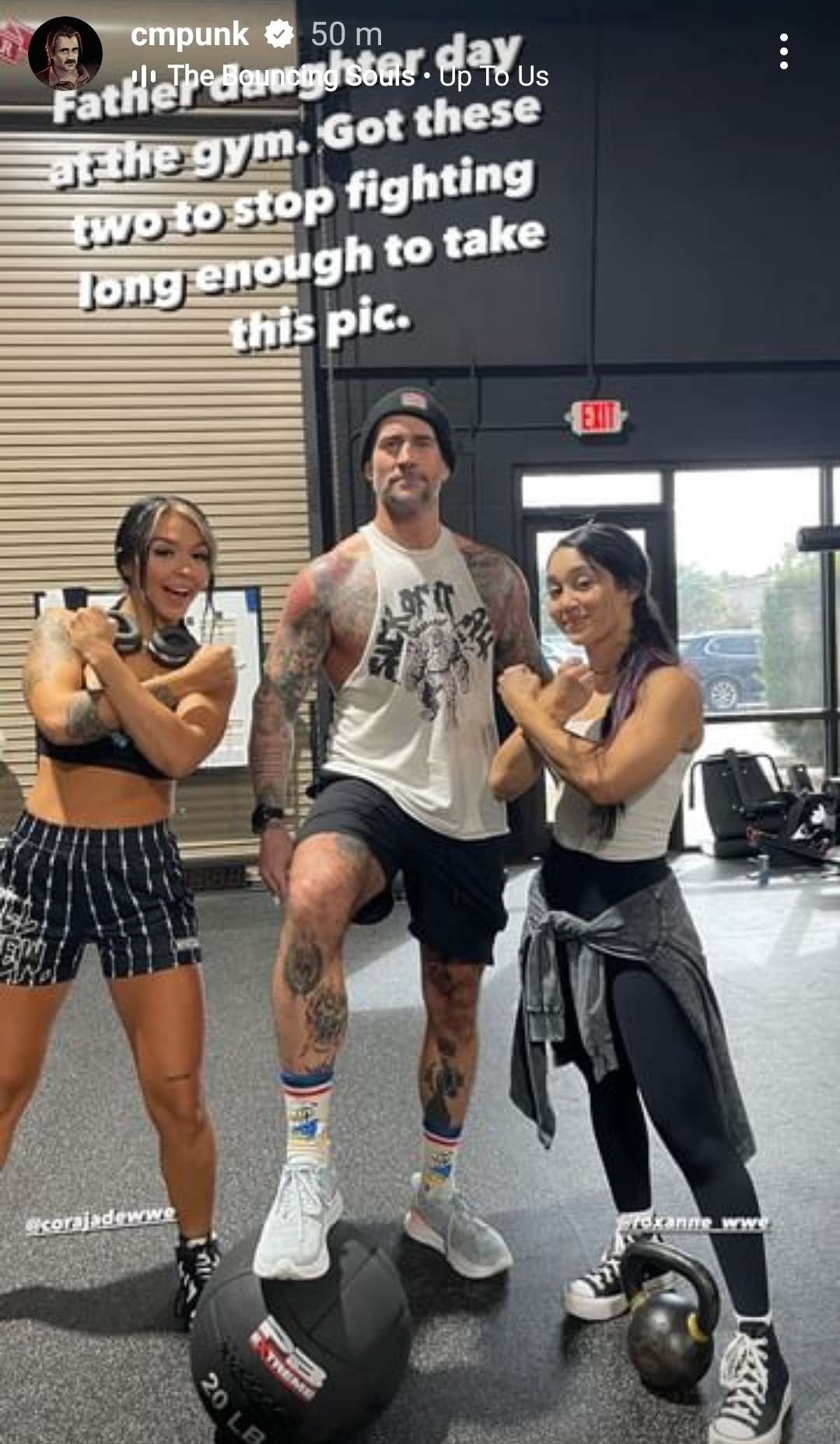 CM Punk Spotted Training With Two WWE NXT Stars