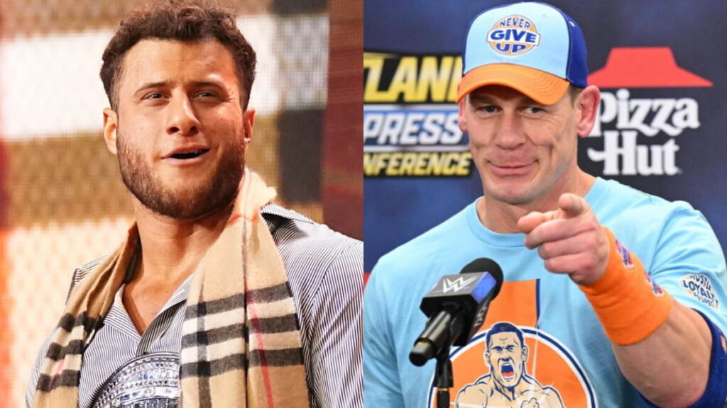 AEW star MJF and WWE star John Cena