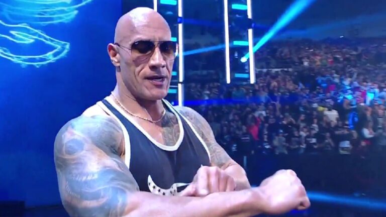 Dwayne The Rock Johnson on WWE Raw Day 1