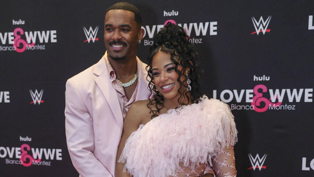 WWE stars Bianca Belair and Montez Ford