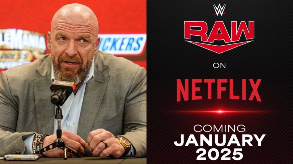 WWE Raw on Netflix logo with Triple H