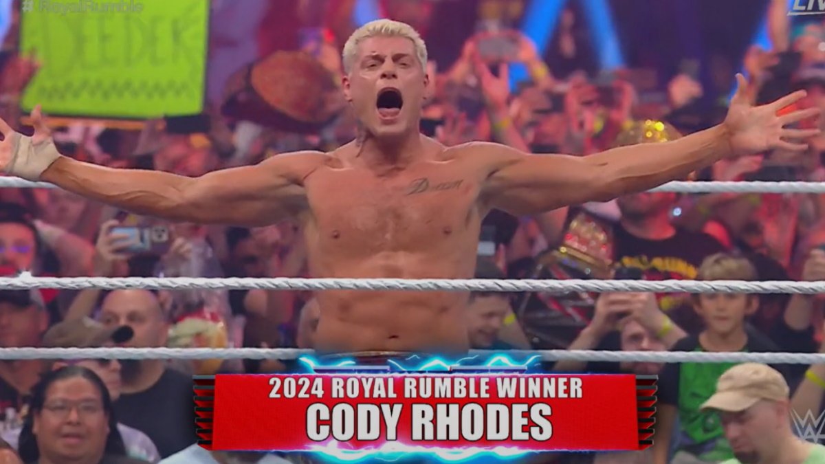 Cody Rhodes reveals WrestleMania opponent after winning WWE Royal Rumble