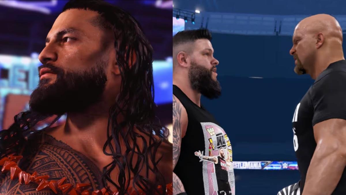 New Looks At Roman Reigns, Stone Cold & More In WWE 2K24 WrestleMania Showcase